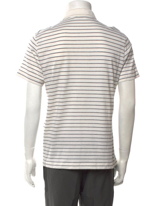 Celine Striped Collar Polo Shirt