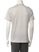 Celine Striped Collar Polo Shirt