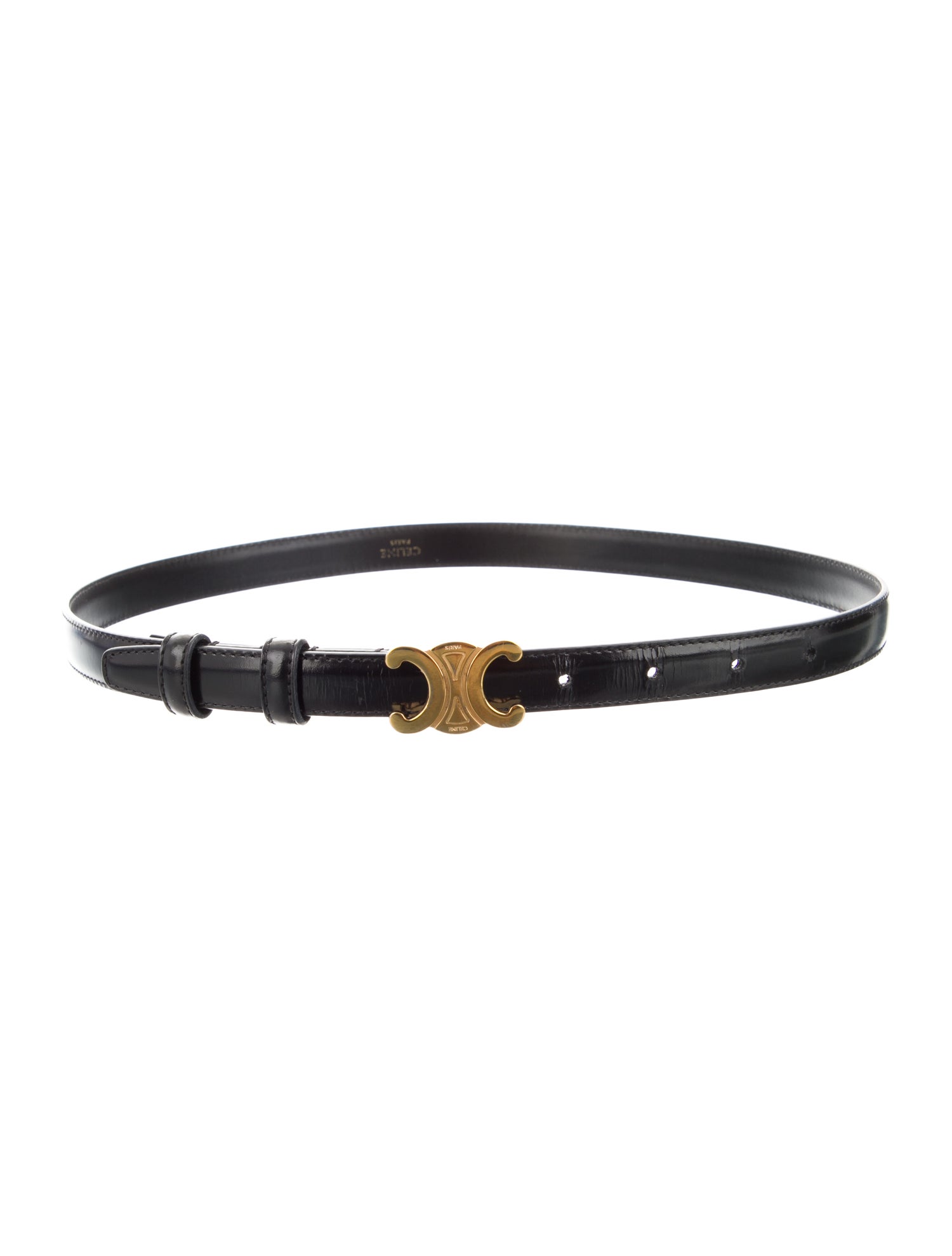 Celine Double G Logo Skinny Belt Kit