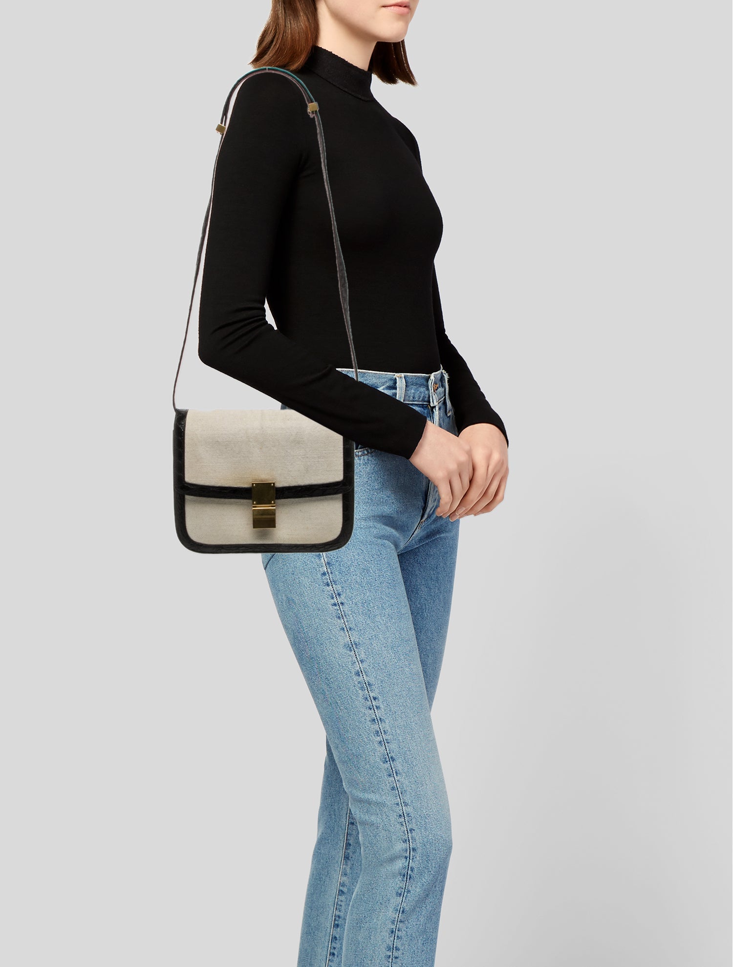 Celine Alligator Box on Strap