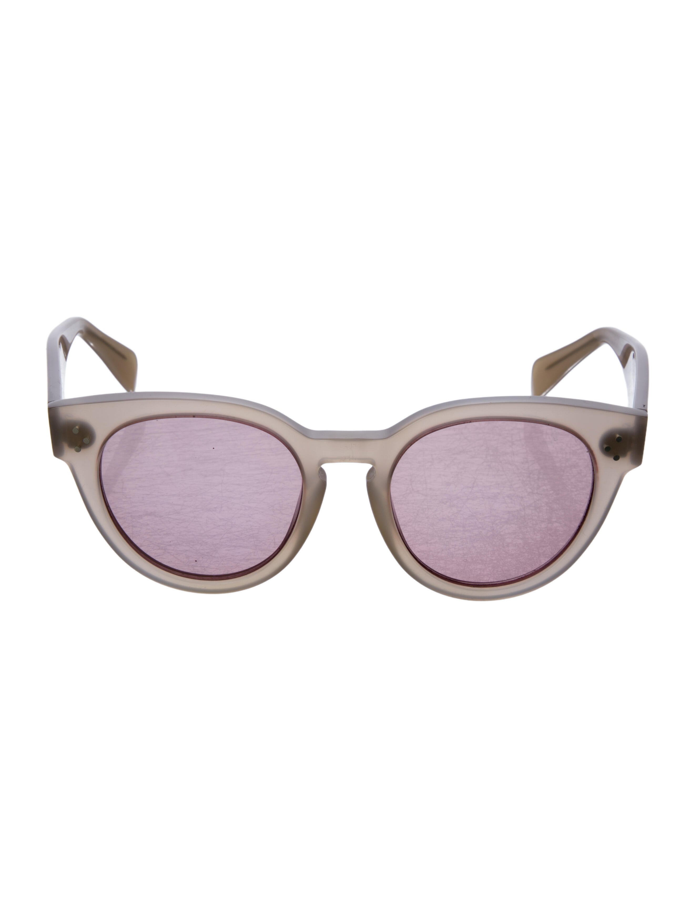 Celine Round Mirrored Sunglasses
