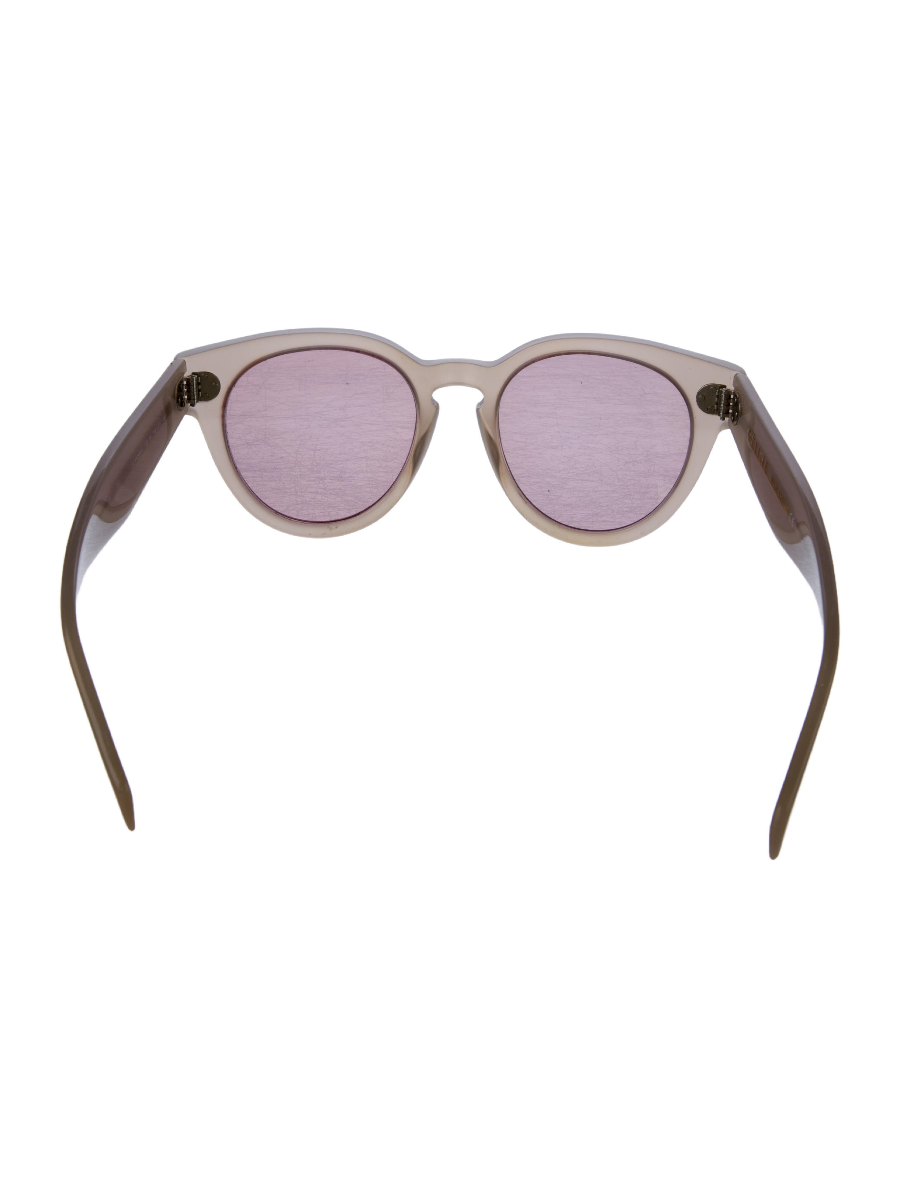 Celine Round Mirrored Sunglasses