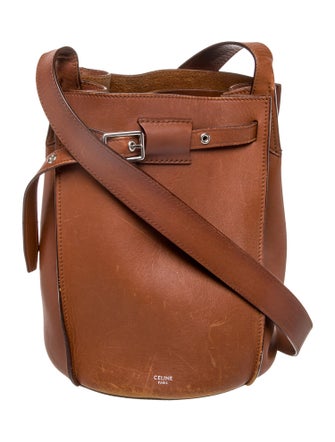 Celine Leather Big Bucket w/Strap