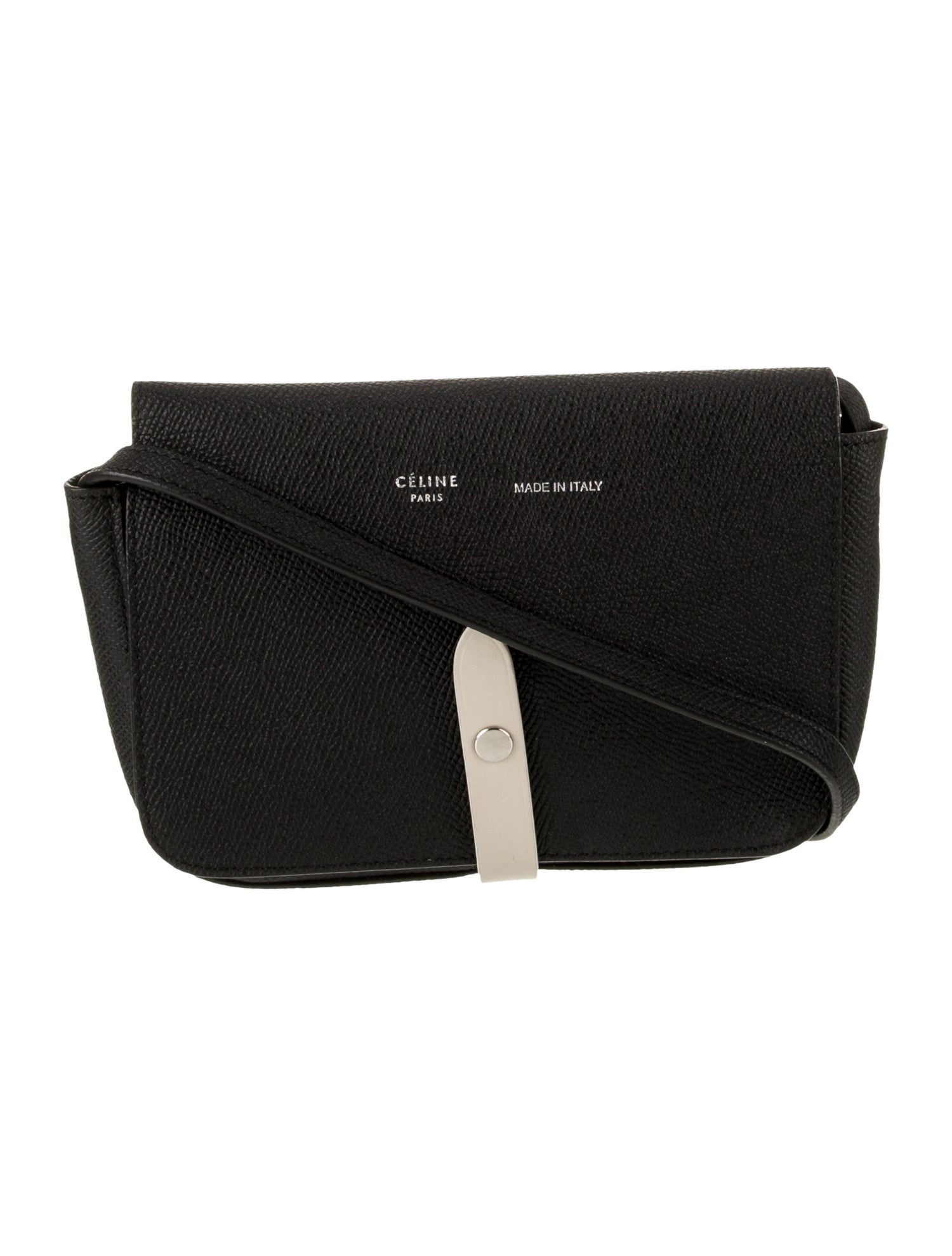 Celine Leather Strap Clutch On Strap Bag