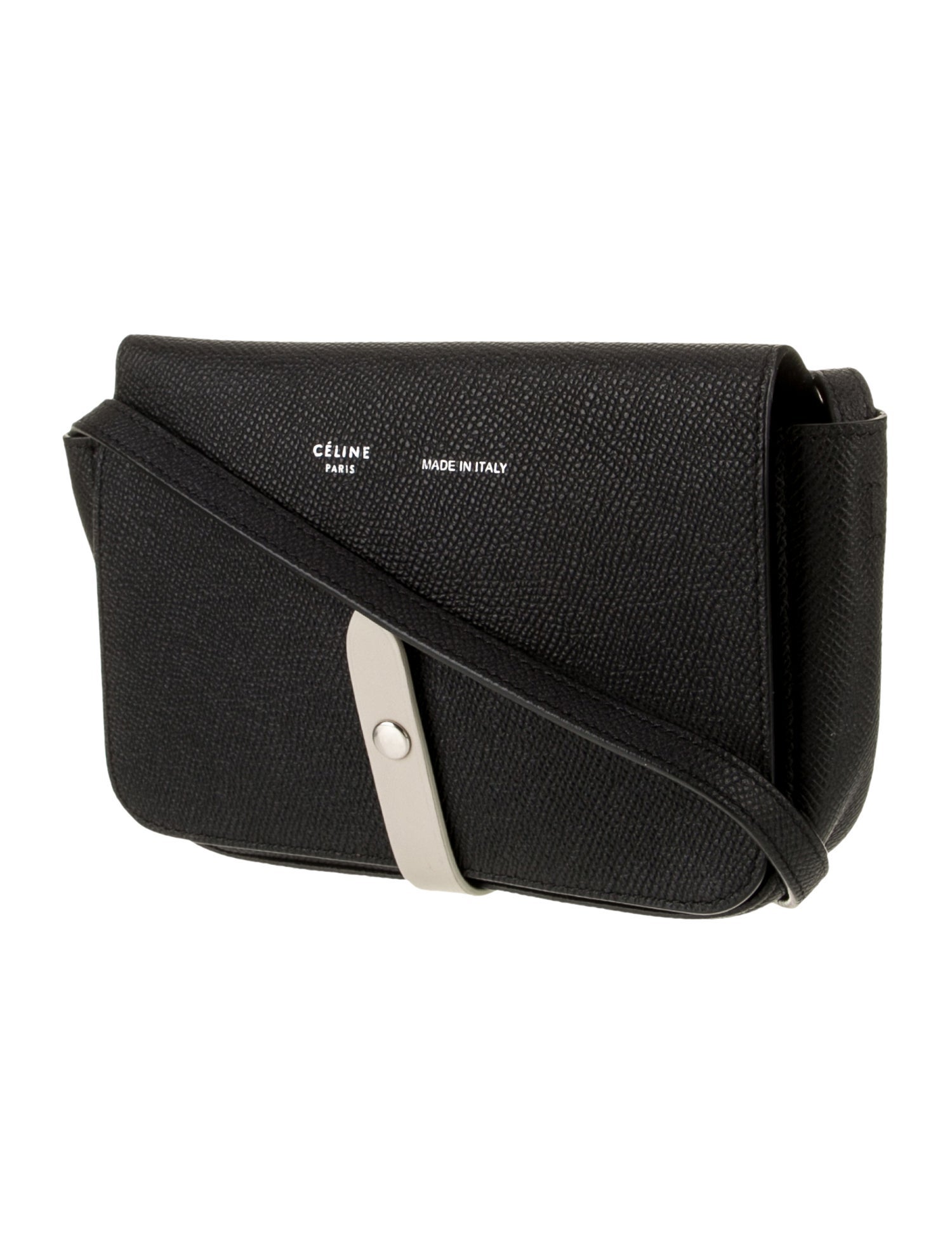 Celine Leather Strap Clutch On Strap Bag