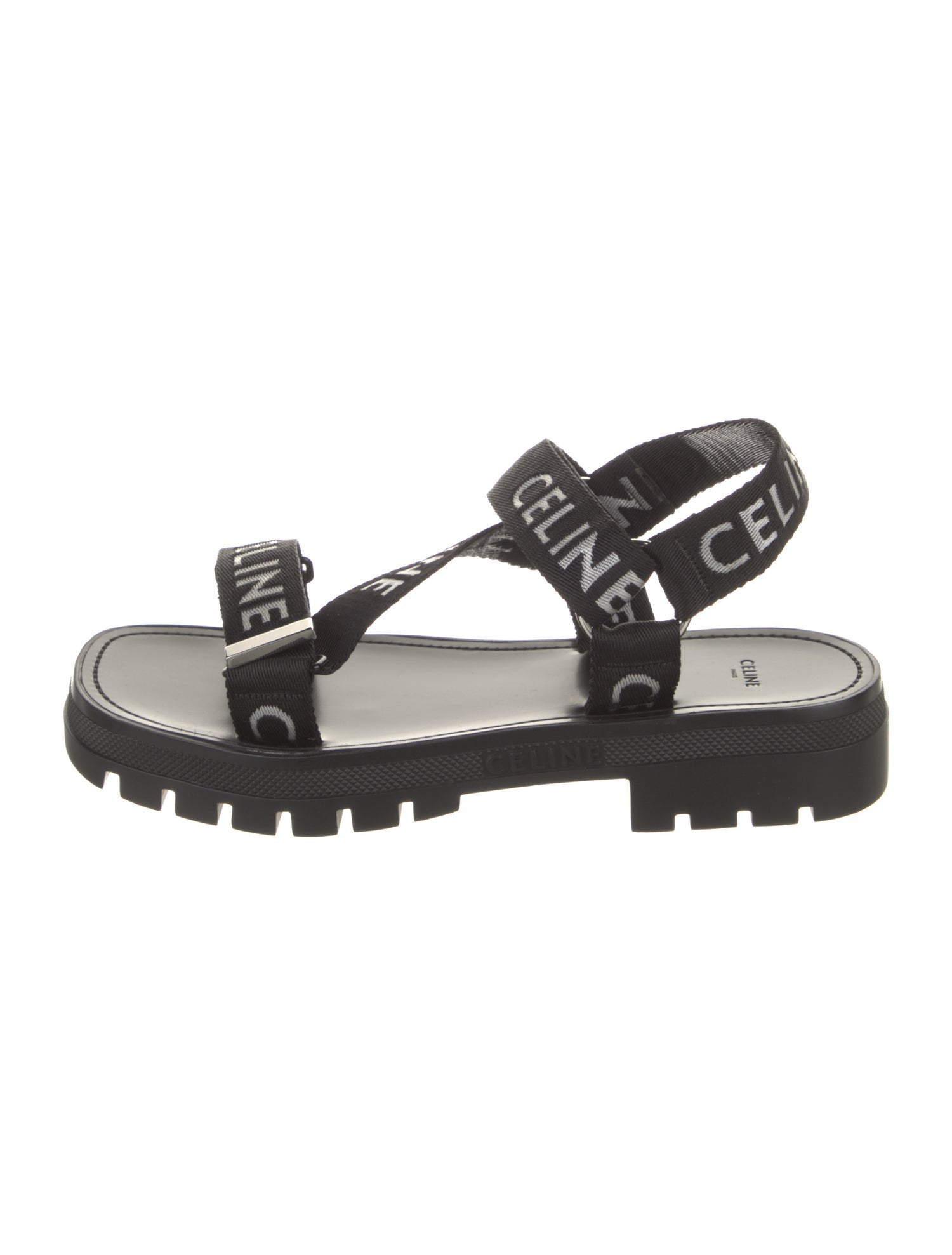 Celine Canvas Printed Sandals