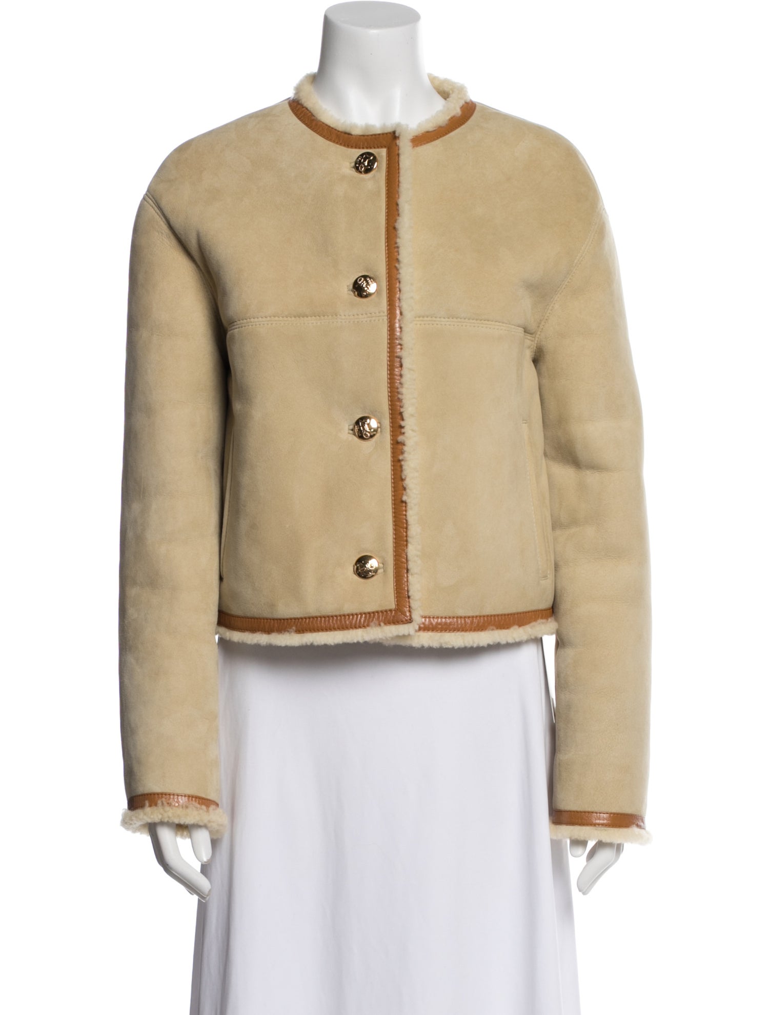 Celine Leather Fur Jacket