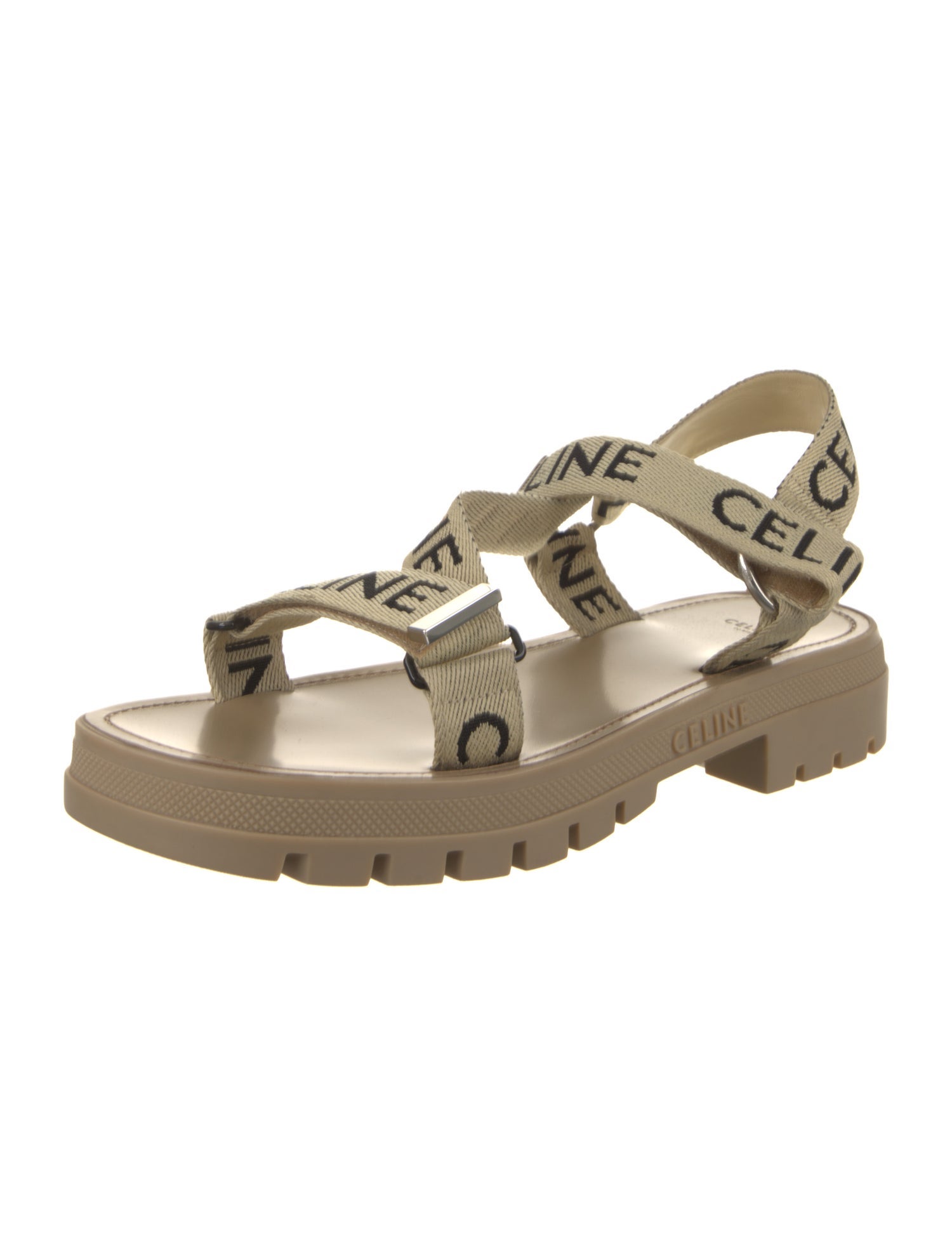 Celine Canvas Printed Sandals