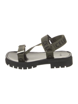 Celine Canvas Printed Sandals