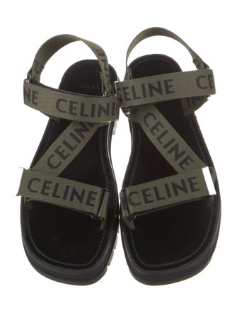 Celine Canvas Printed Sandals