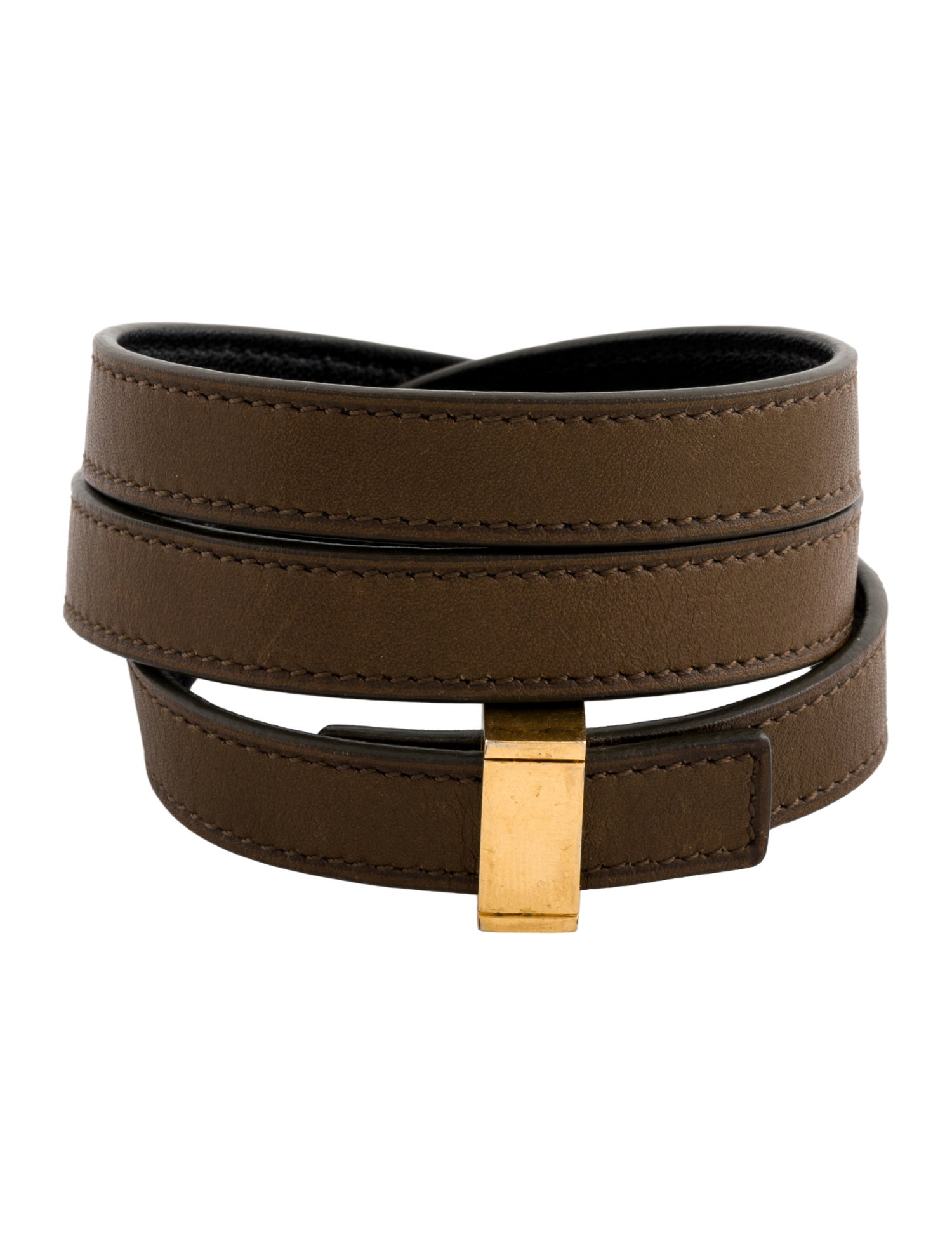 Celine Leather Wrap Bracelet