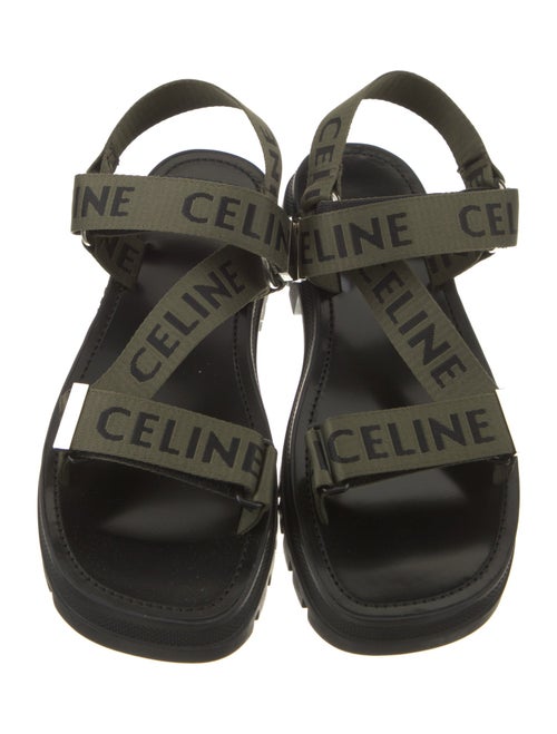 Celine Canvas Printed Sandals