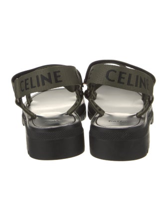 Celine Canvas Printed Sandals