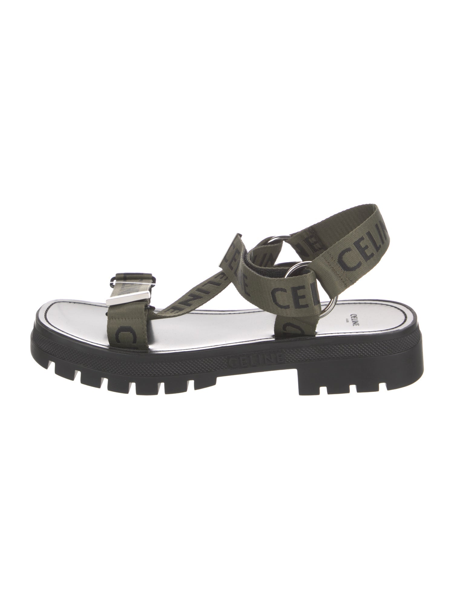 Celine Canvas Sandals