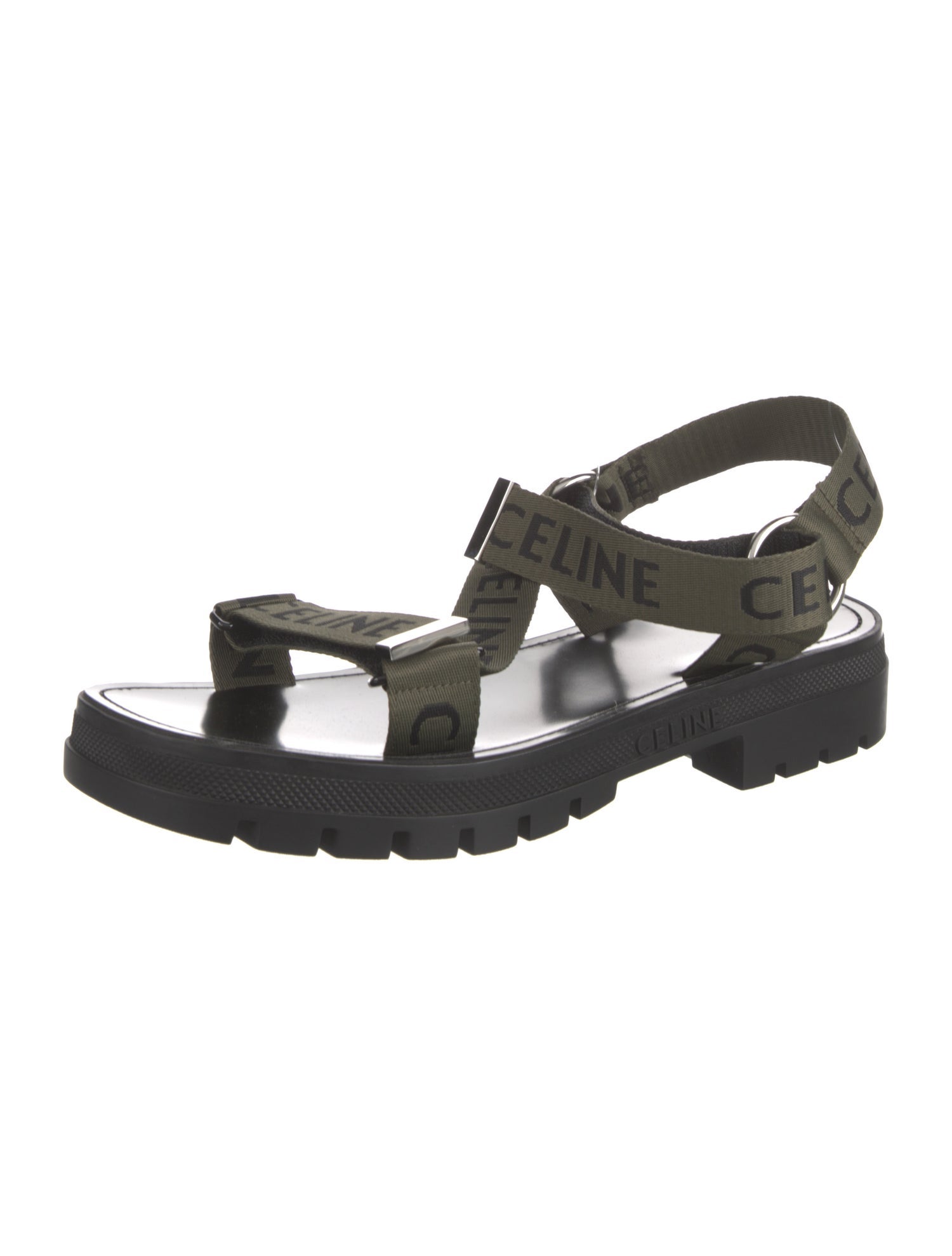 Celine Canvas Sandals