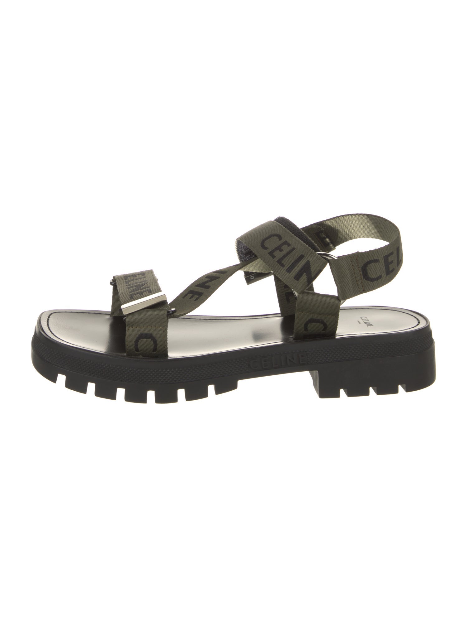 Celine Canvas Printed Sandals