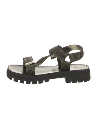 Celine Canvas Printed Sandals