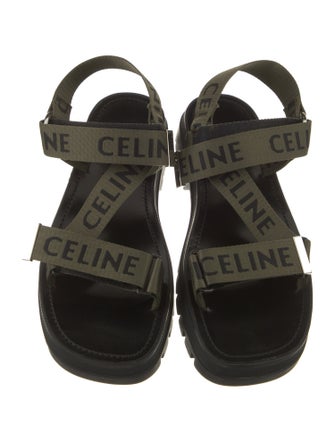 Celine Canvas Printed Sandals