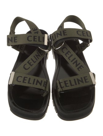 Celine Canvas Printed Sandals