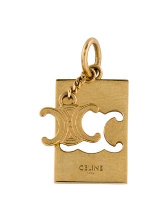Celine Triomphe Interlocked Pendant