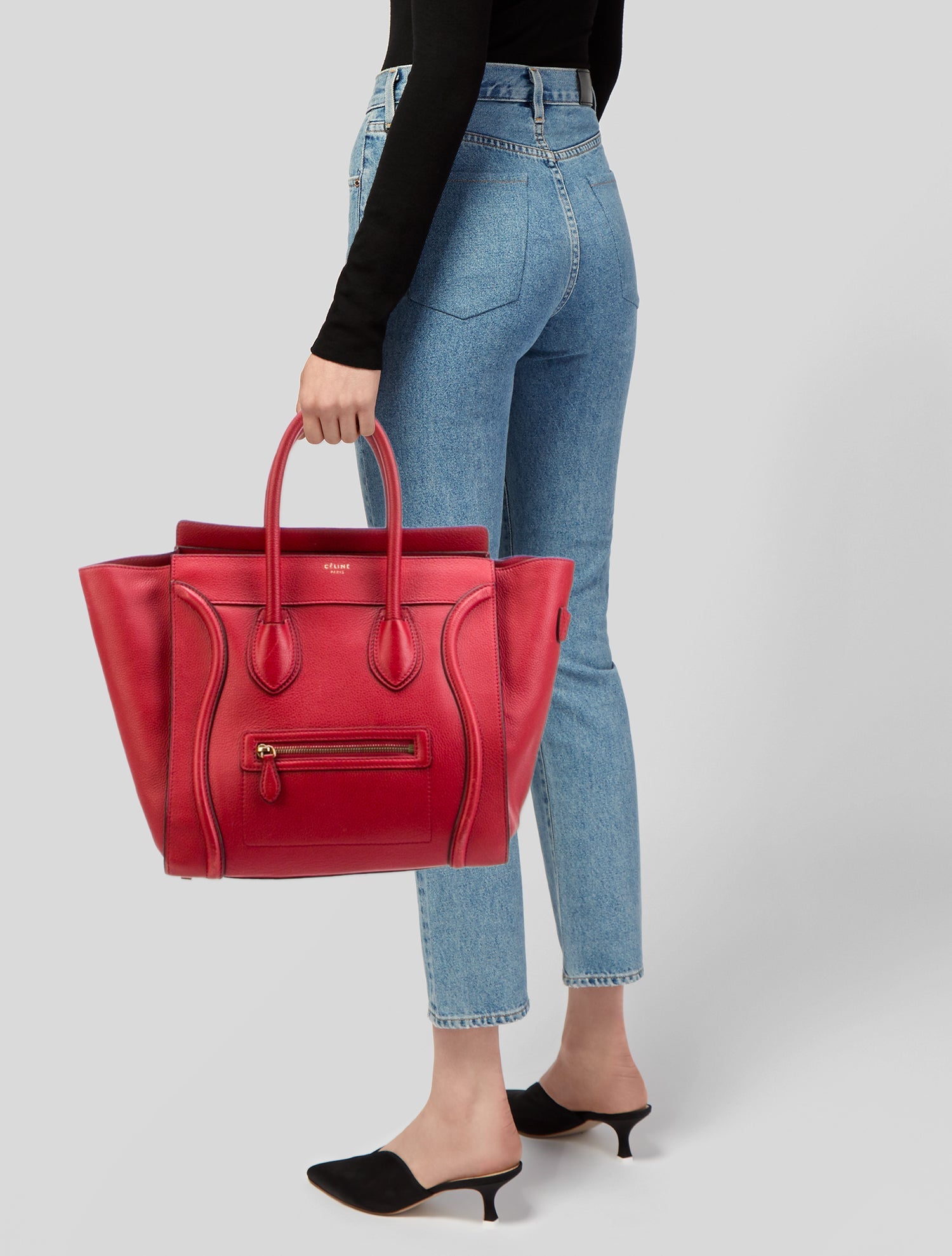 Celine Leather Luggage Mini