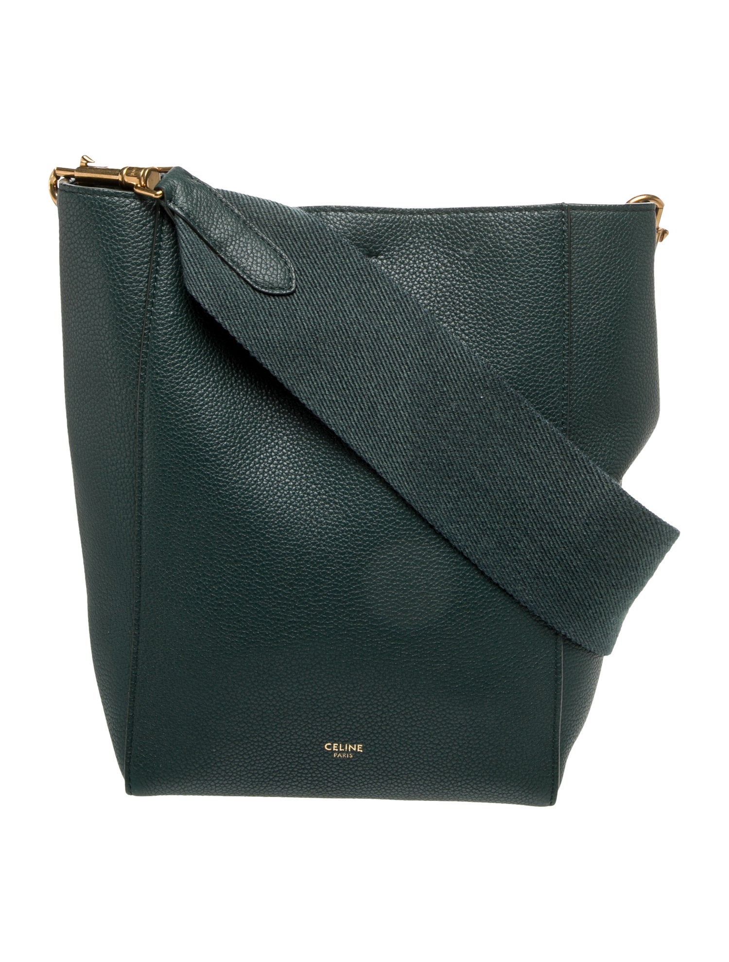 Celine Leather Seau Sangle Small