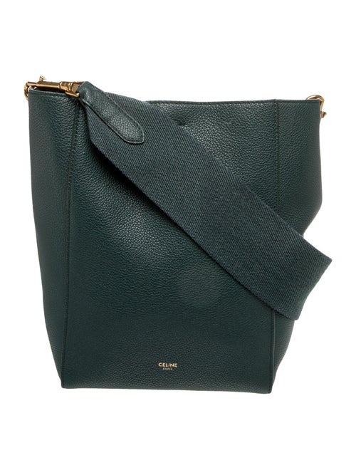 Celine Leather Seau Sangle Small