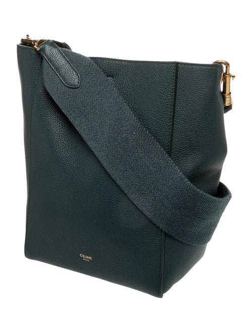 Celine Leather Seau Sangle Small