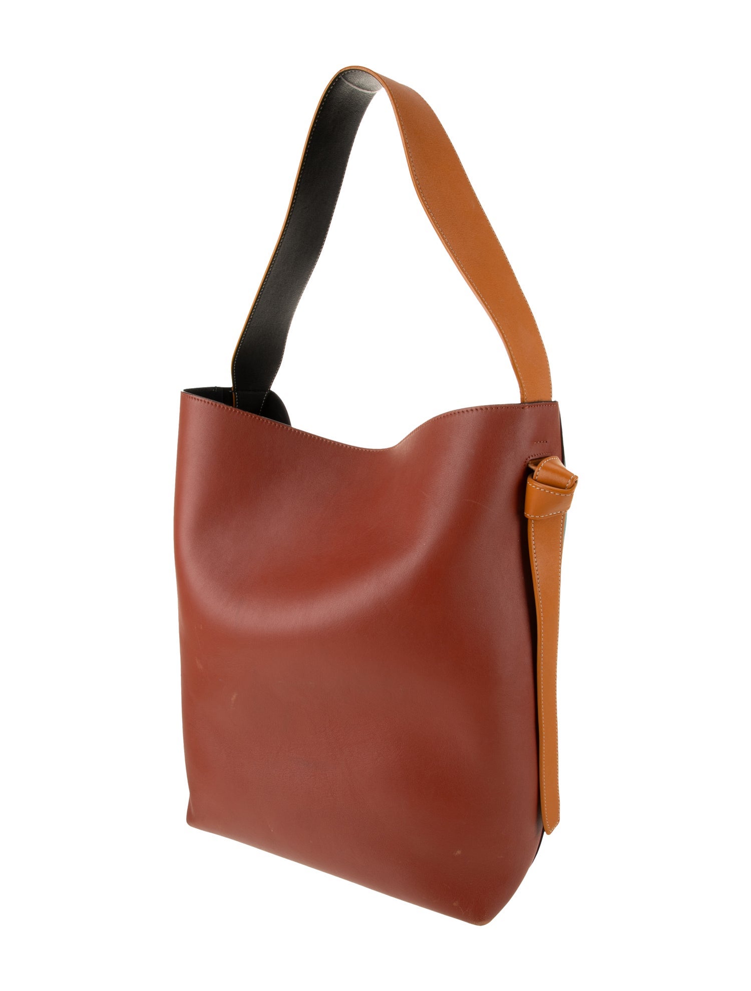 Celine Leather Twisted Cabas