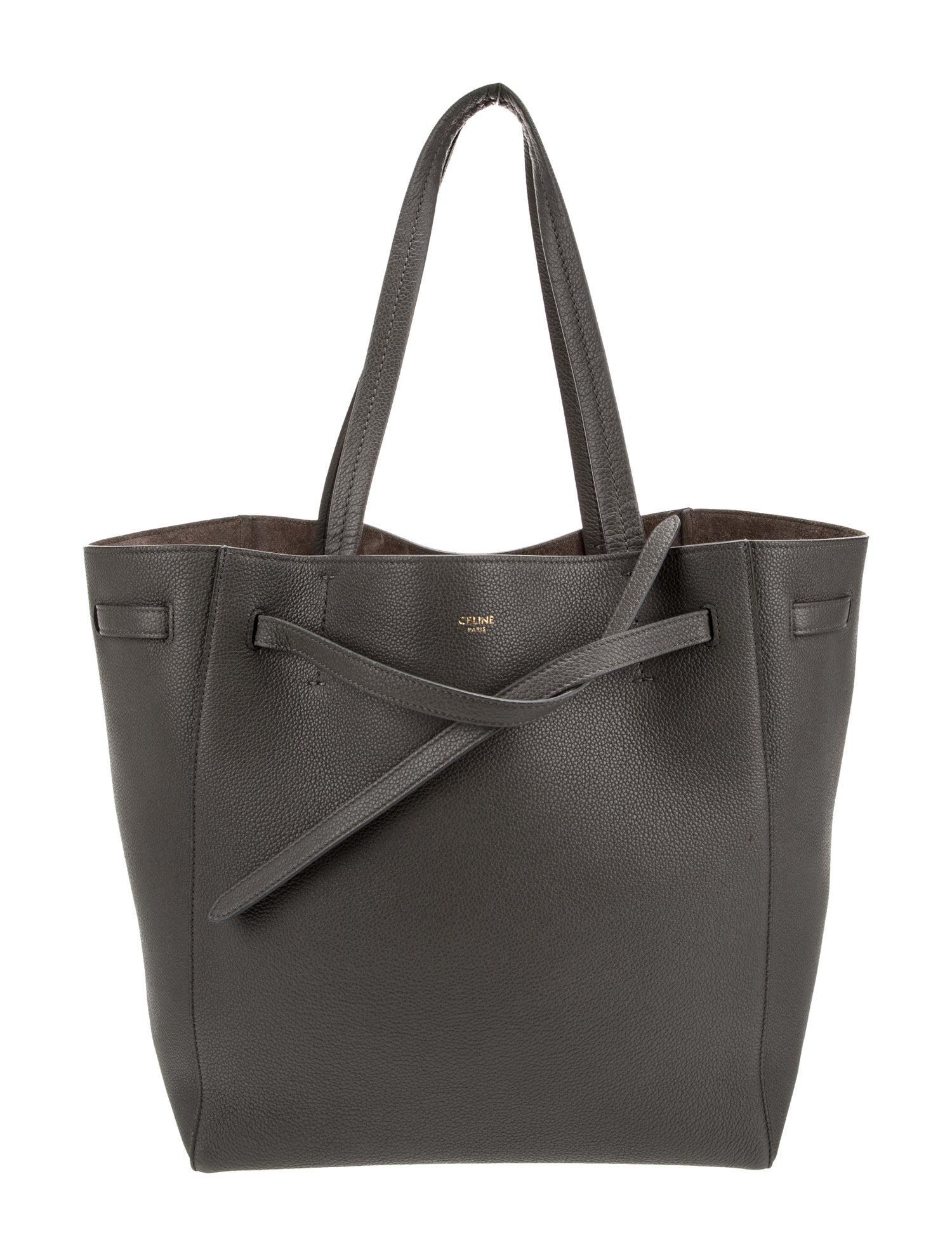 Celine Leather Cabas Phantom w/Belt Medium