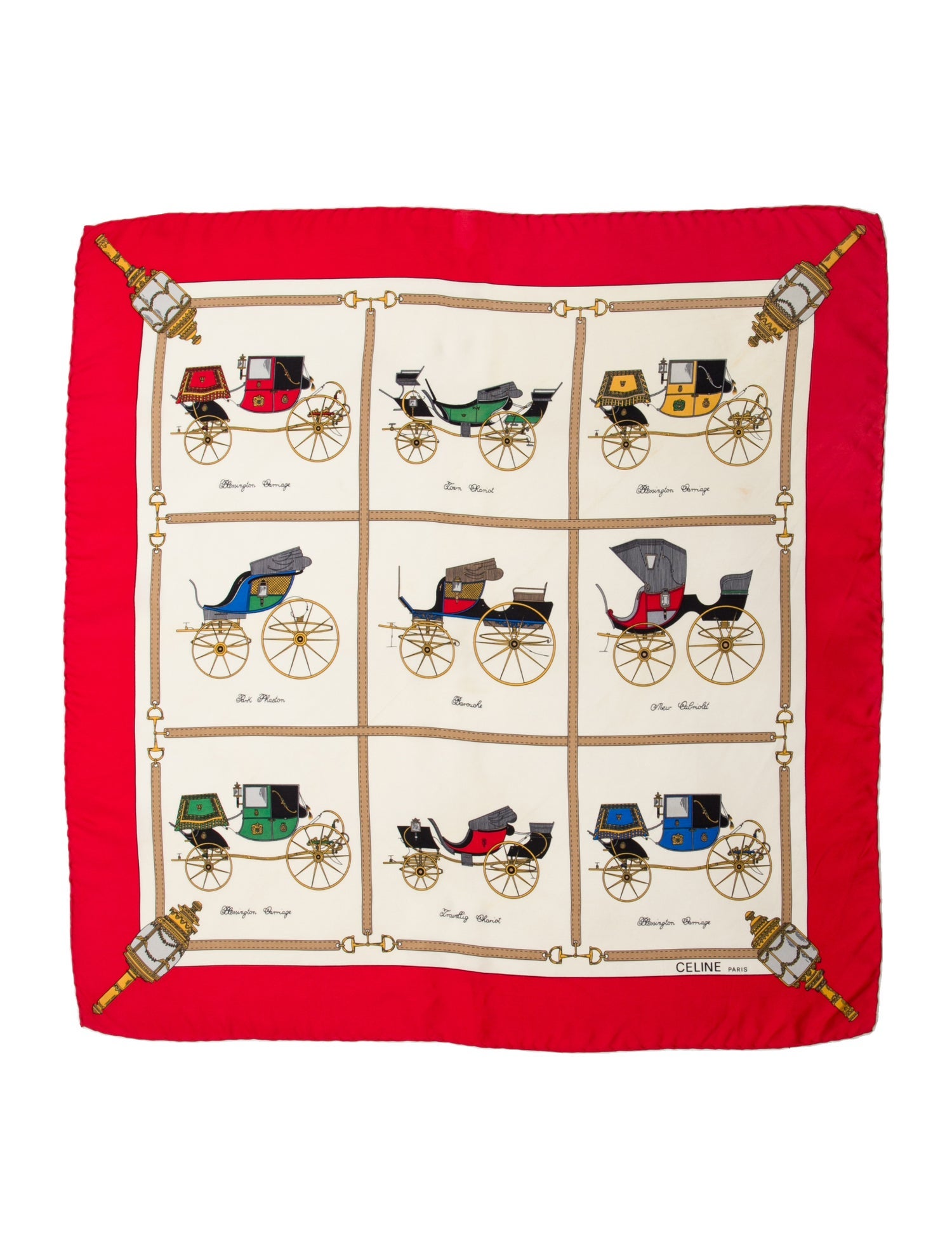 【超希少】Chrome Hearts FOTI Scarf Multicolor Chrome Hearts Foti Silk Scarf - Blue Scarves and Shawls