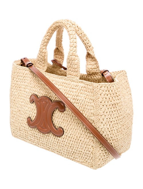 Celine Raffia Cabas Thais Small