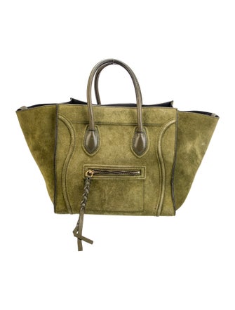 Celine Suede Luggage Phantom Medium