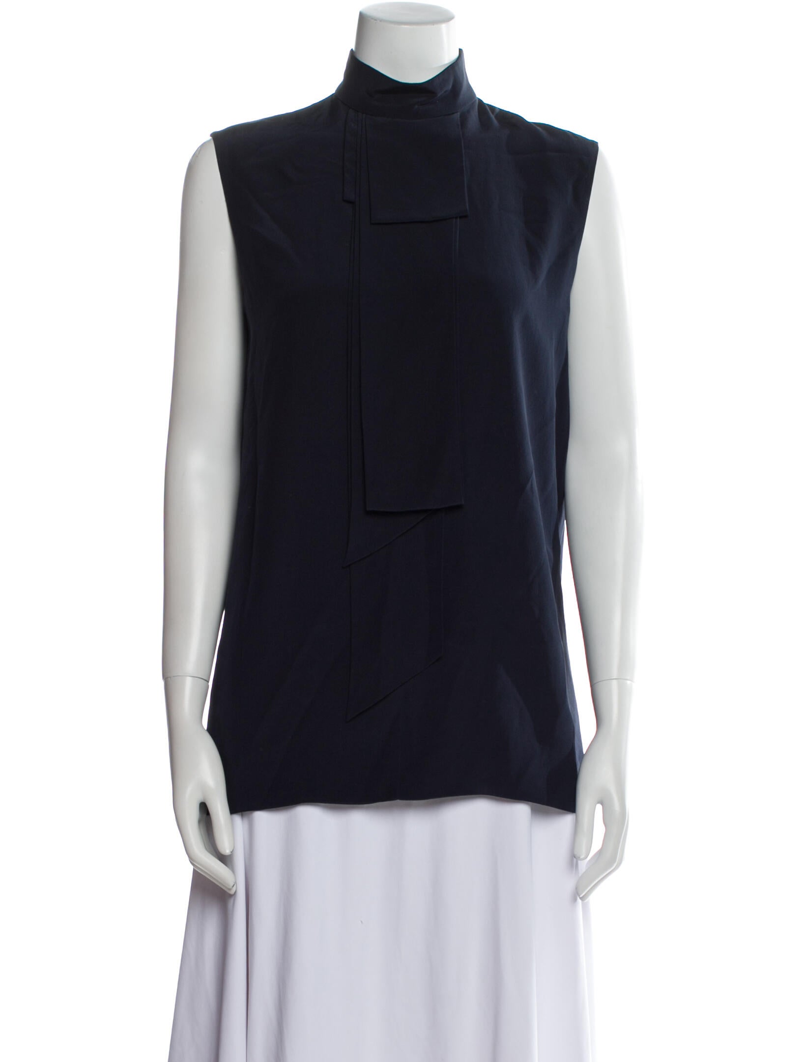 Celine Silk Mock Neck Blouse