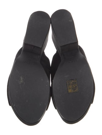 Celine Velvet Embroidered Accent Slides