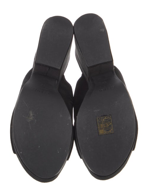 Celine Velvet Embroidered Accent Slides