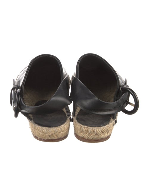 Celine Leather Whipstitch Trim Espadrilles