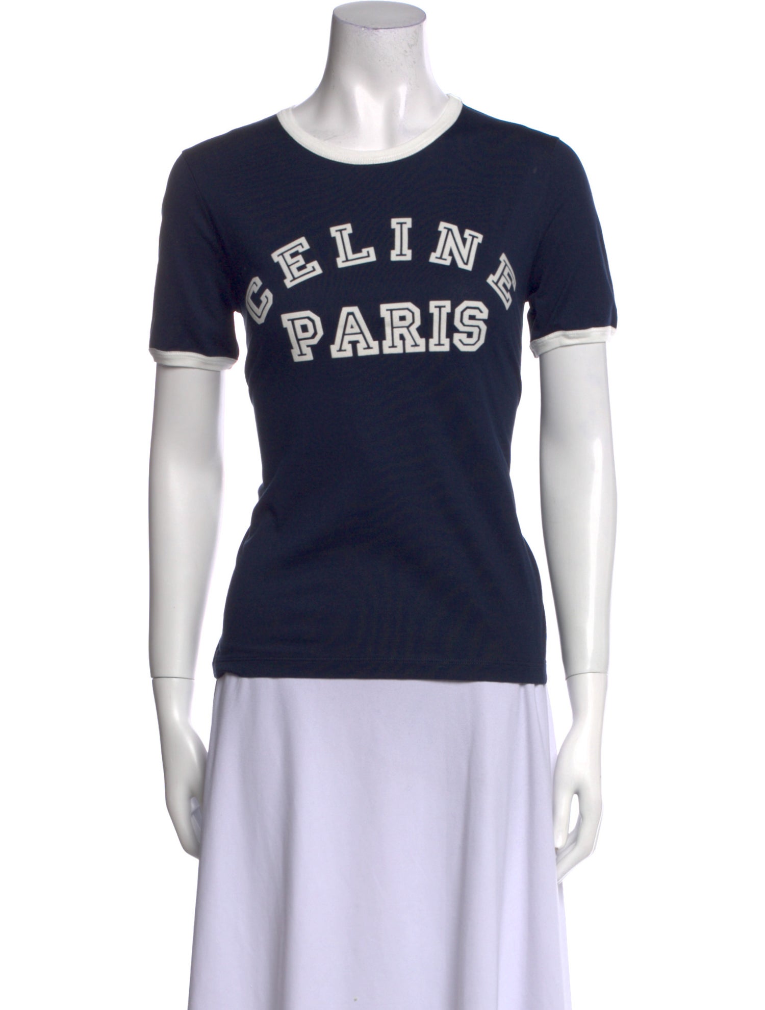 Celine Graphic Print Crew Neck T-Shirt