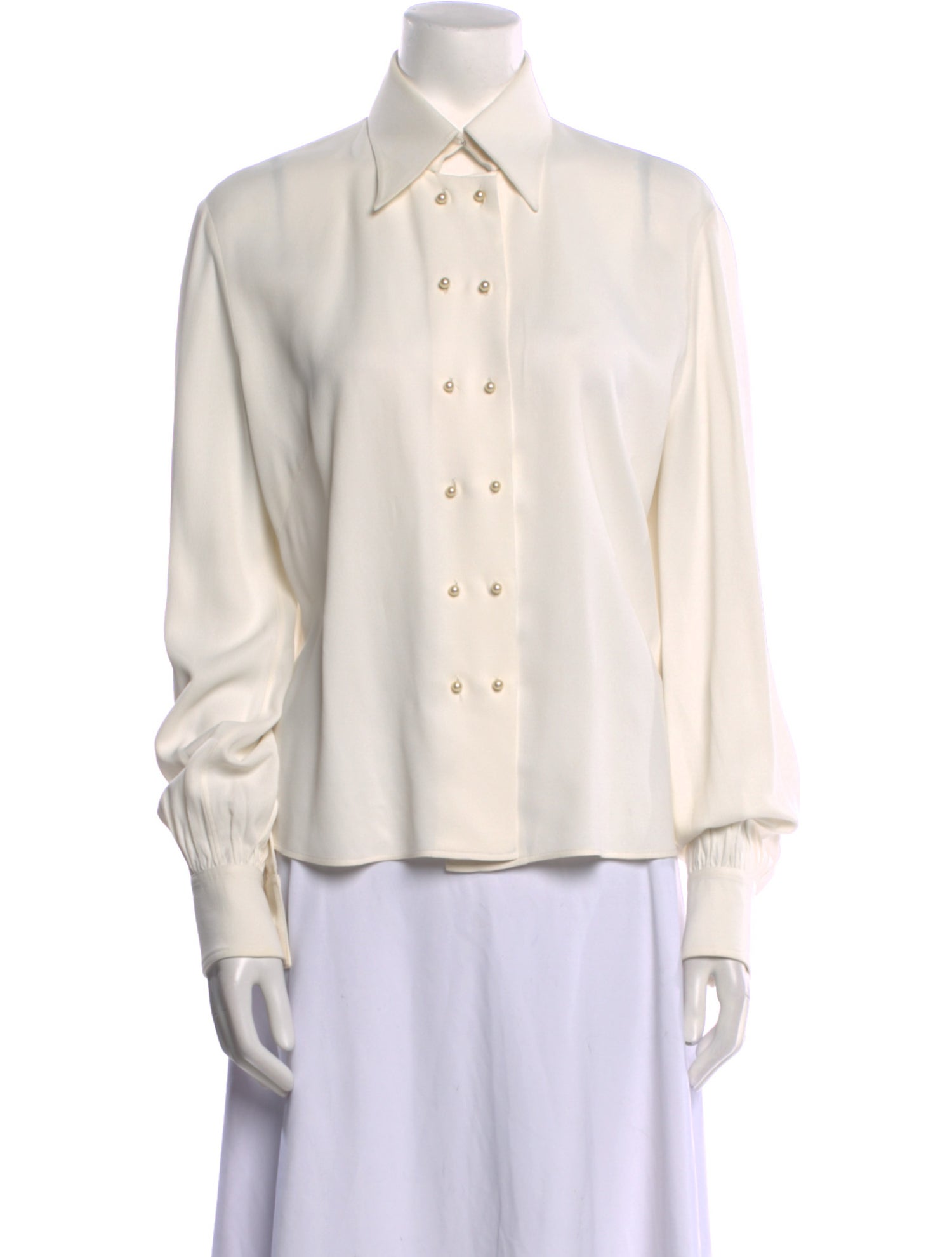 Celine Long Sleeve Long Sleeve Button-Up Top