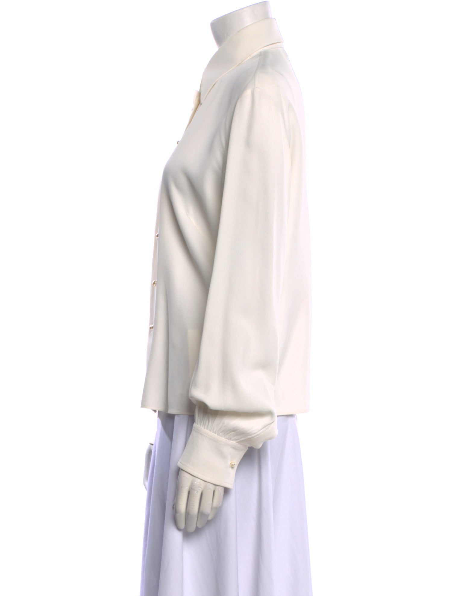 Celine Long Sleeve Long Sleeve Button-Up Top