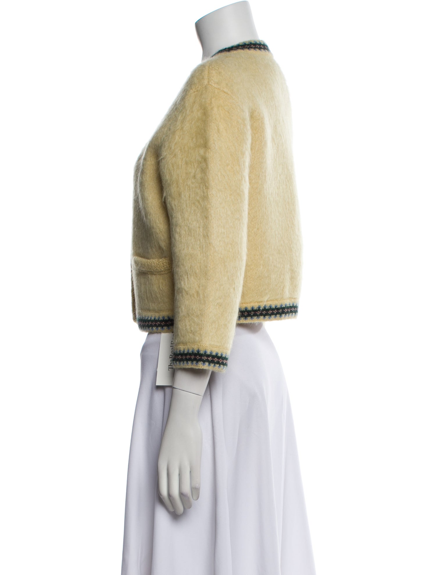 Celine Mohair V-Neck Sweater
