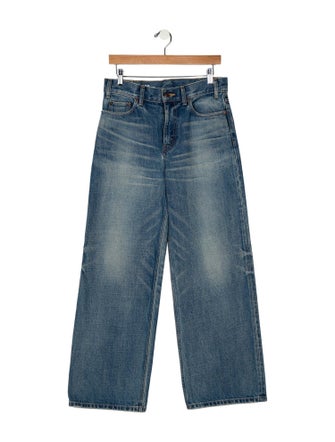 Celine High-Rise Wide Leg Jeans