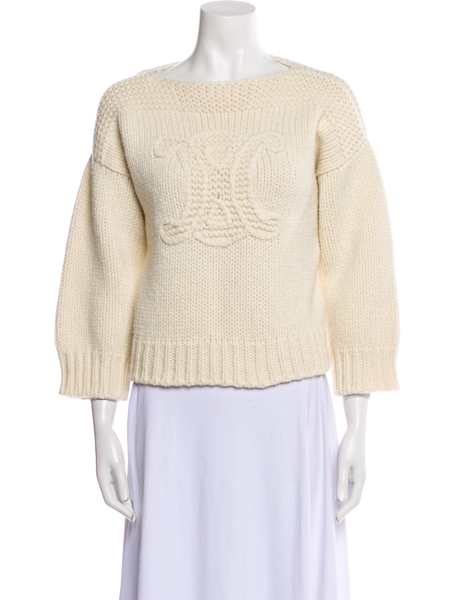 Celine Wool Bateau Neckline Sweater