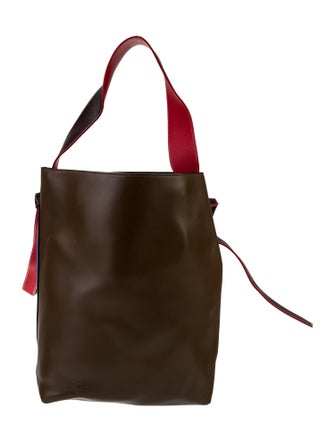 Celine Leather Twisted Cabas