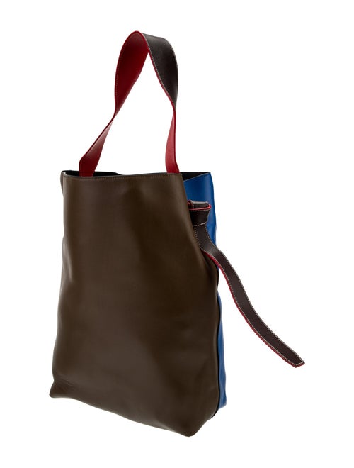 Celine Leather Twisted Cabas