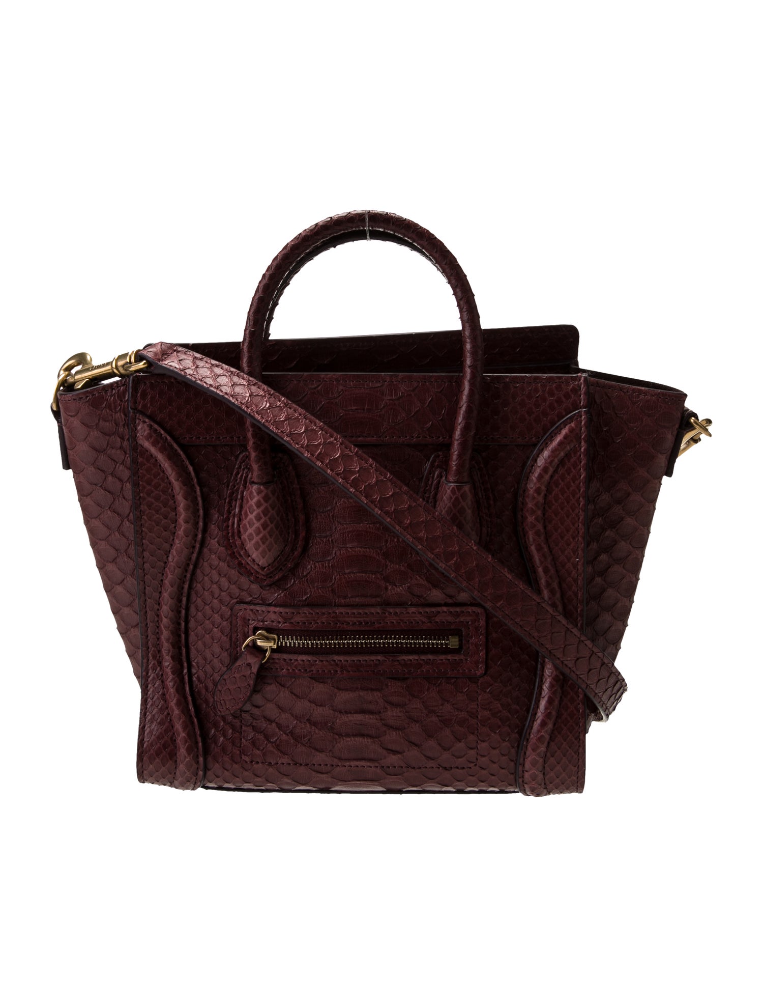 Celine Python Luggage Nano