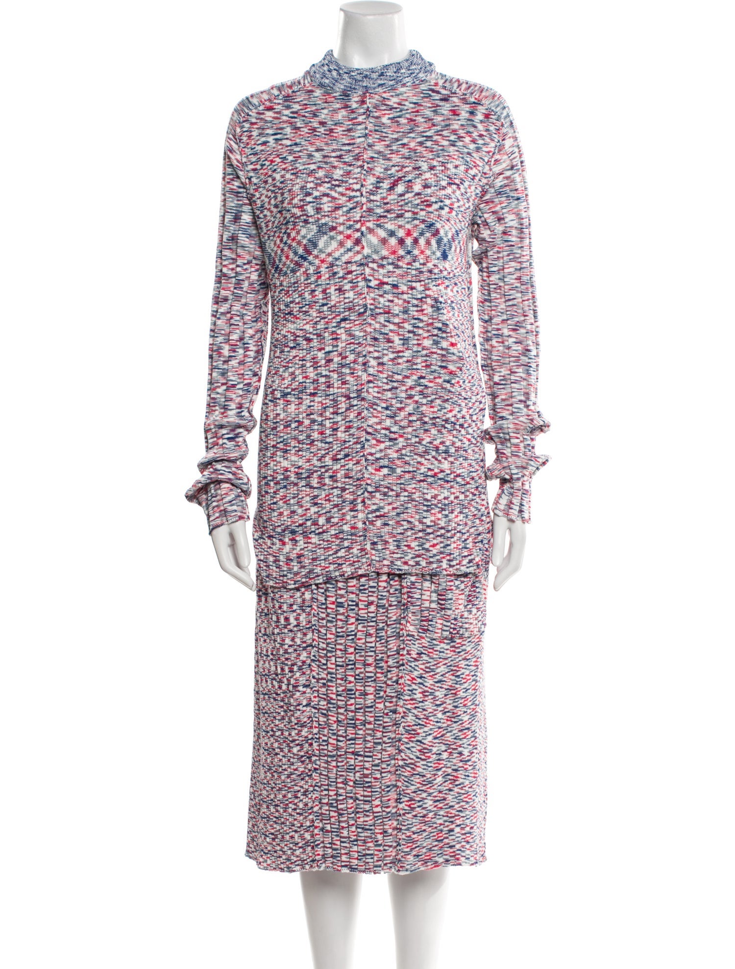 Celine Tweed Pattern Skirt Set