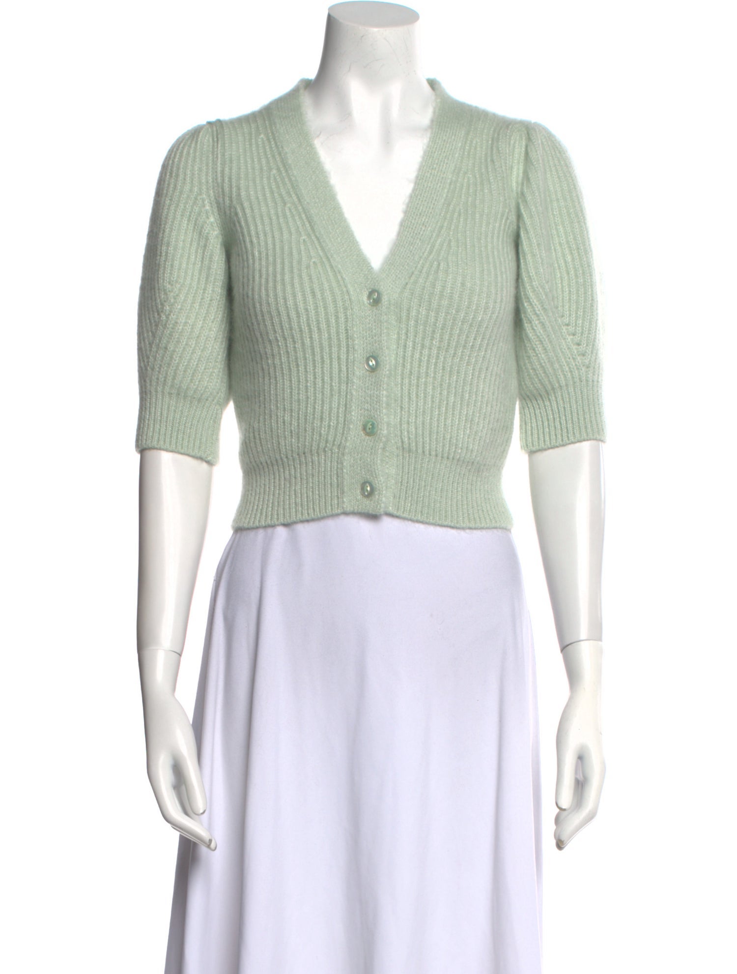 Celine Mohair V-Neck Sweater