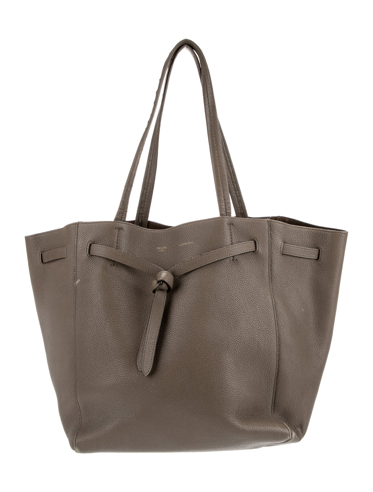 Celine Leather Cabas Phantom w/Belt Small