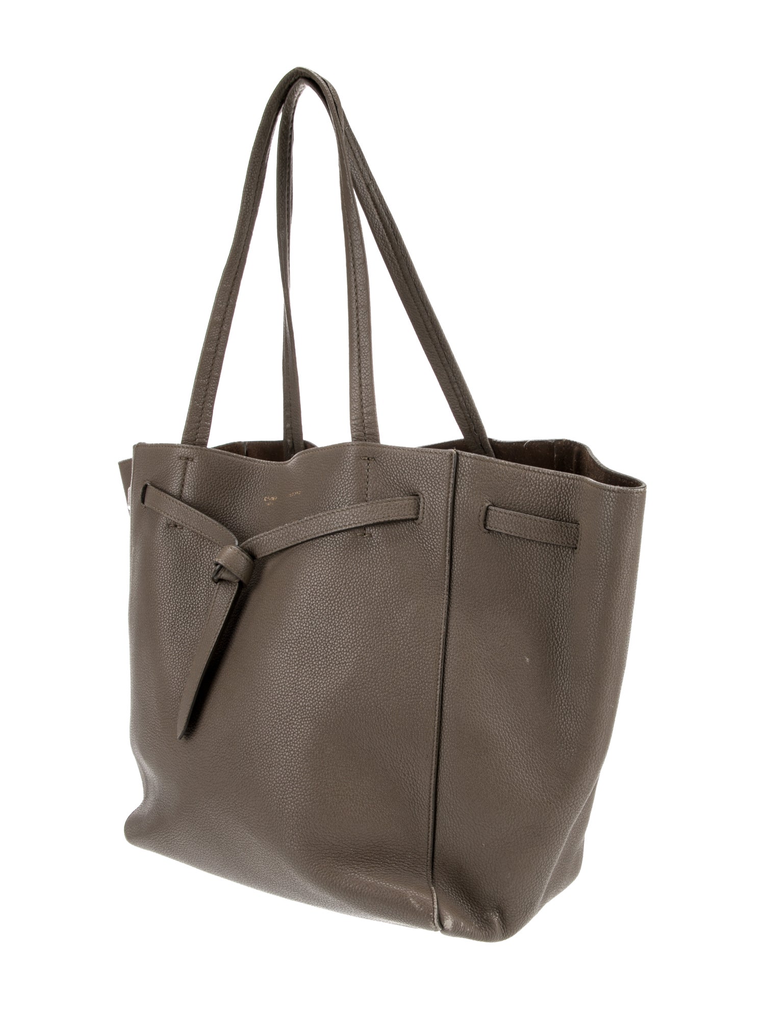 Celine Leather Cabas Phantom w/Belt Small